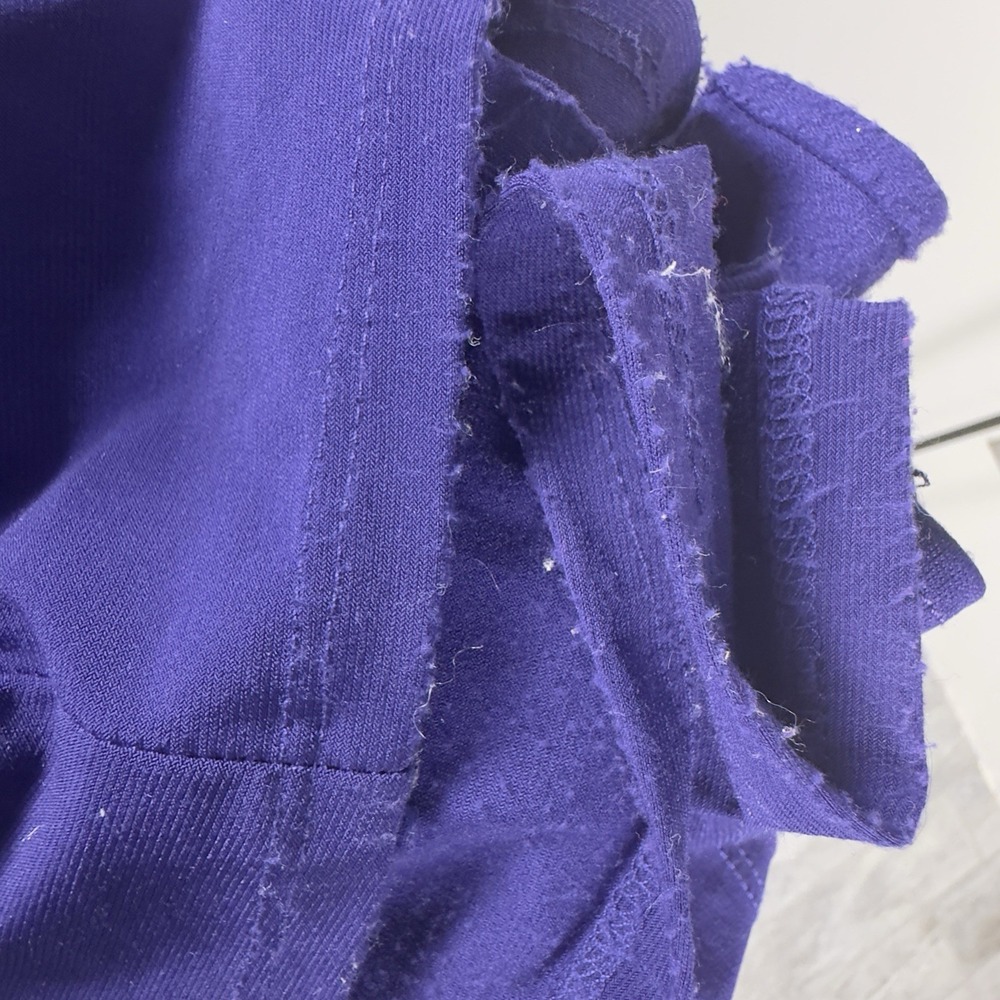 90s BA Nites Vintage Purple Ruffle Front Formal Evening Gown Dress Sz 8 USA Hoco - Picture 12 of 12